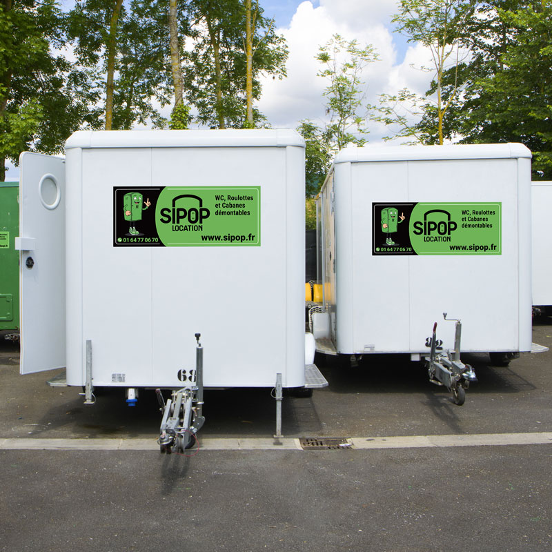 Roulotte chantier WC 6 personnes