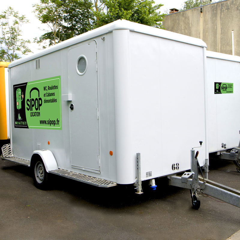 Roulotte chantier WC 6 personnes