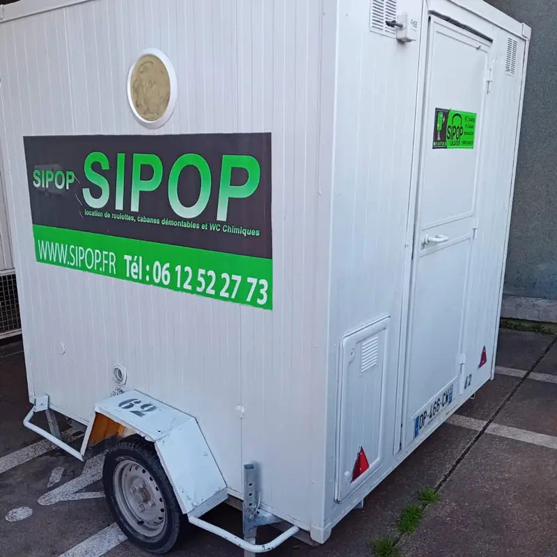 Roulotte Chantier WC 3 personnes