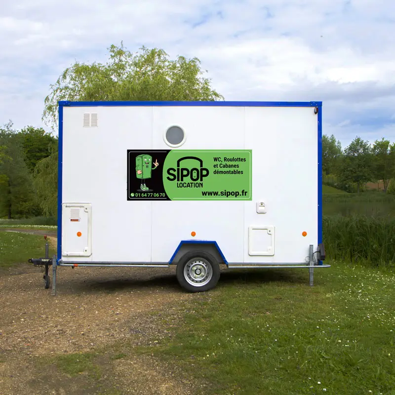 Roulotte chantier WC 5 personnes