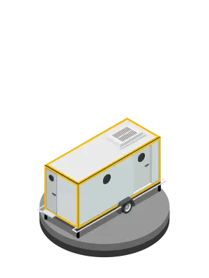 Roulotte WC intégrés 6 personnes