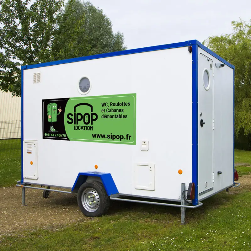 Roulotte chantier WC 5 personnes