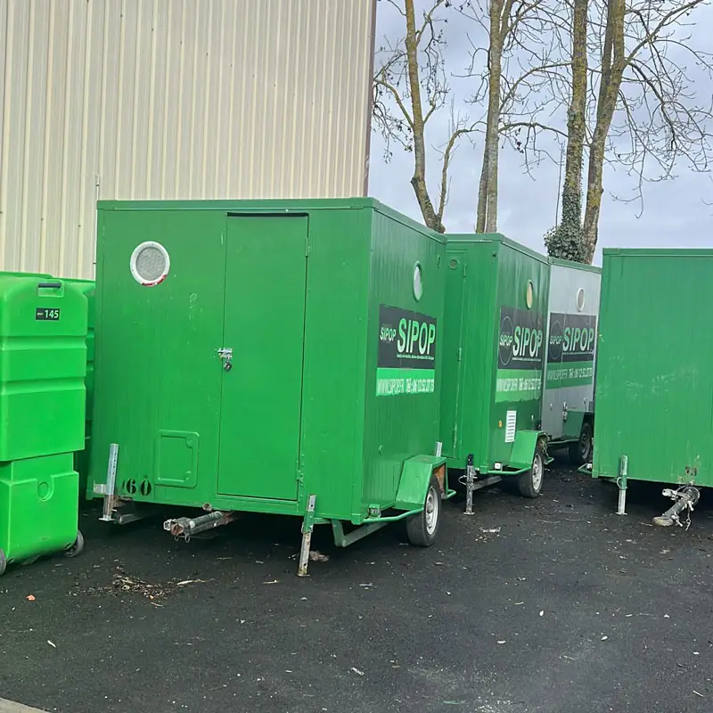 Roulotte chantier WC 3 personnes